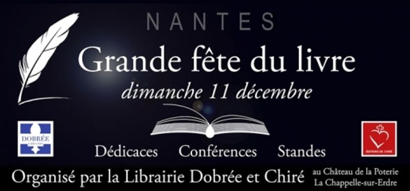 Grande Fête du livre à Nantes (4ème Edition) le dimanche 11 décembre 2016  