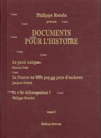 Documents pour l´histoire - T 01  