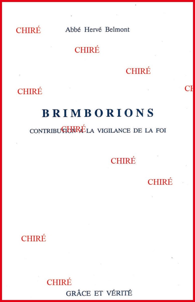 Brimborions - Contribution à la vigilance de la foi