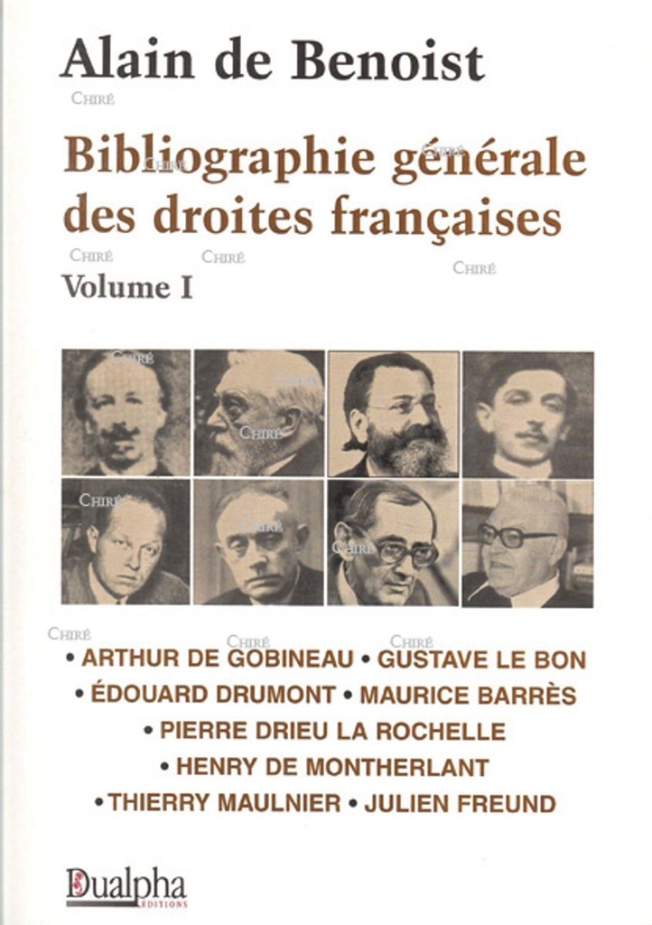 Bibliographie générale des droites françaises - T1