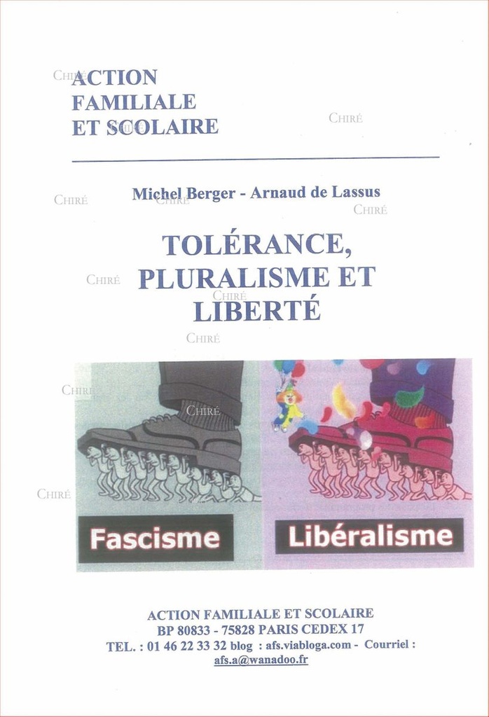 Tolérance, pluralisme et liberté - R294