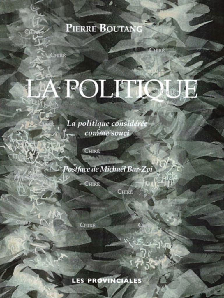 La politique - La politique considérée comme souci
