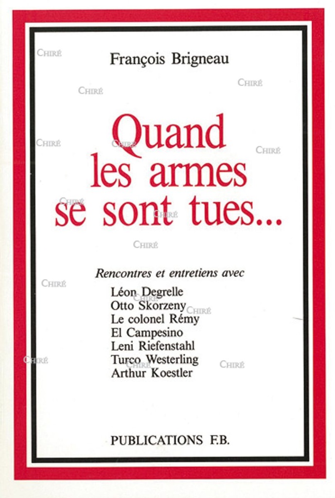 Quand les armes se sont tues...