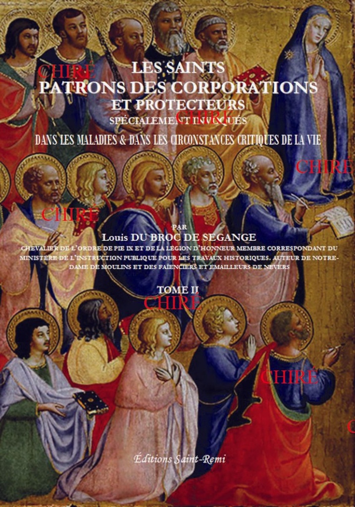 Les Saints Patrons des corporations et protecteurs en 2 volumes