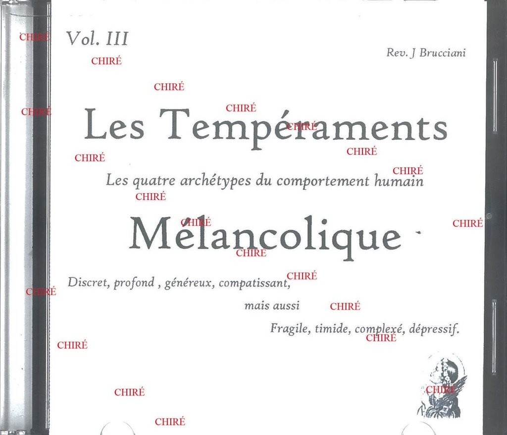 Les Tempéraments - CD Vol 3 - Mélancolique