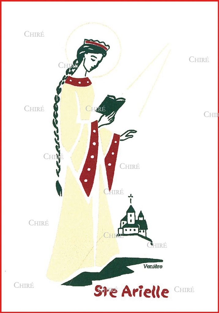 Carte double - Arielle Sainte (Prénoms correspondants : Eurielle - Urielle)