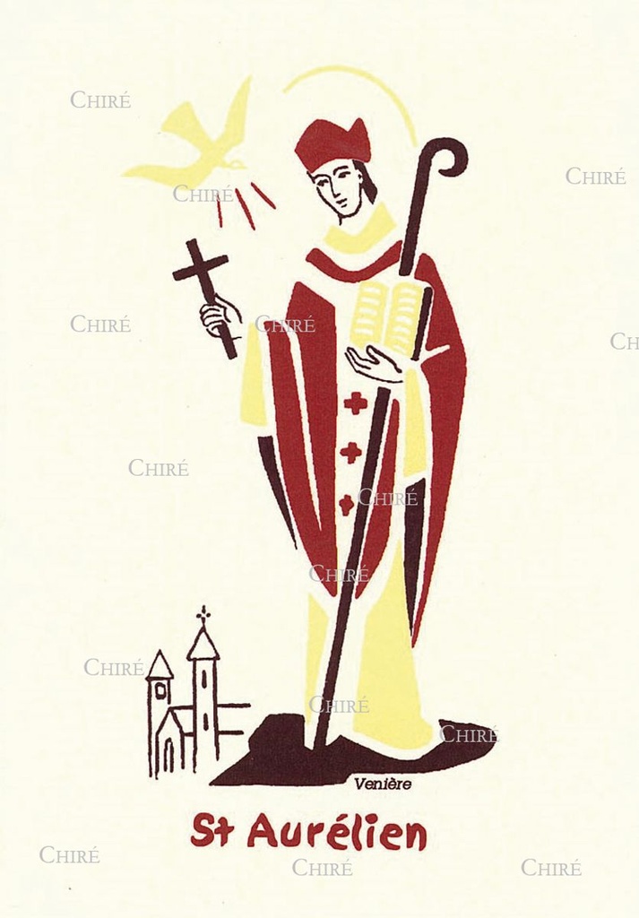 Carte double - Aurélien Saint (Prénoms correspondants : Aurelian - Aurél - Zlatan)