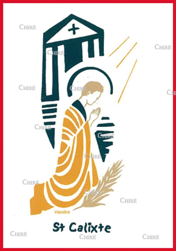 Carte double - Calixte Saint (Prénom correspondant : Calliste - Caliste - Kalixi)