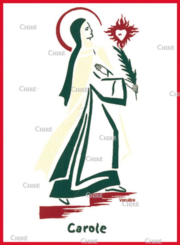Carte double - Carole