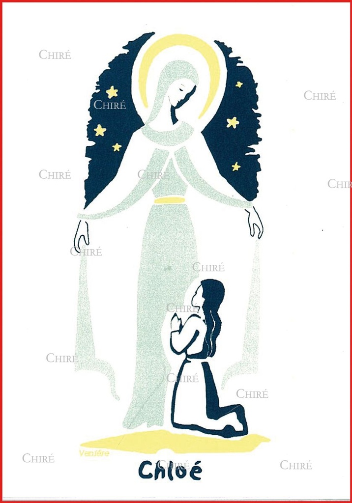 Carte double - Chloé (Prénoms correspondants : Cléa - Clélie - Clio - Cloélia)
