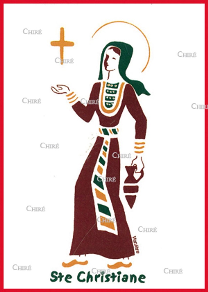 Carte double - Christiane Sainte (Prénoms correspondants : Nina - Ninon - Nino)