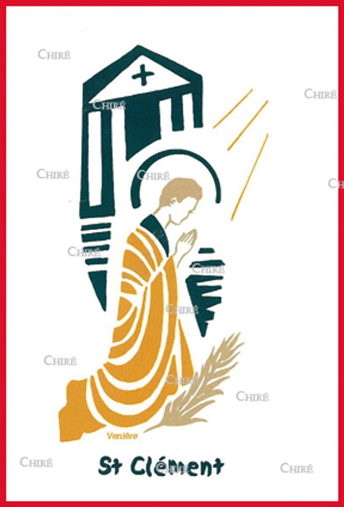Carte double - Clément Saint (Prénoms correspondants : Climent en catalan - Clémentine)