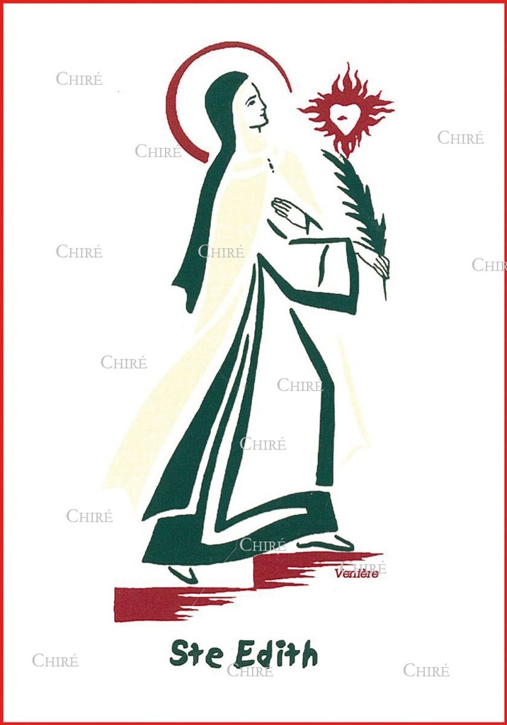 Carte double - Edith (Stein) Sainte