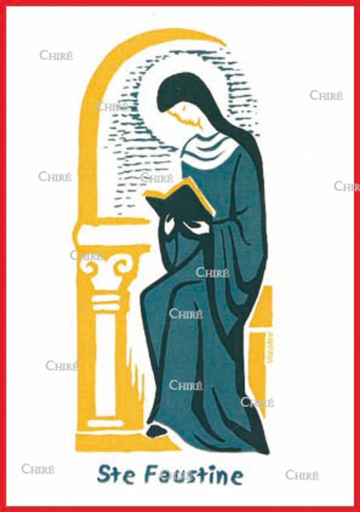 Carte double - Faustine Sainte (Prénom correspondant : Libérate)