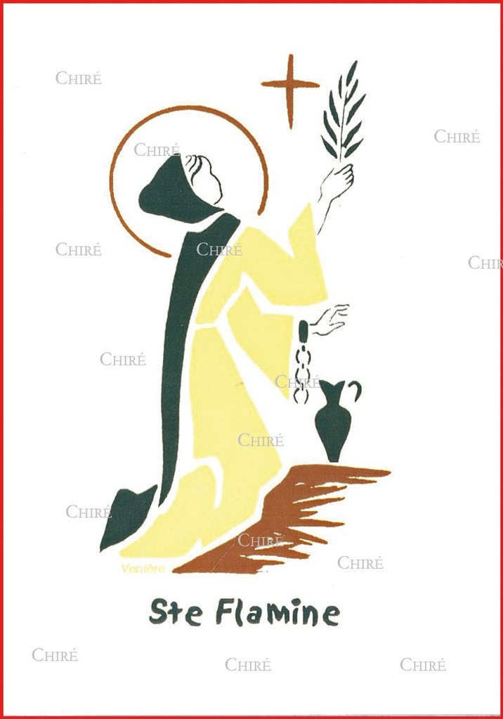 Carte double - Flamine Sainte