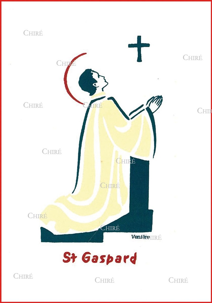Carte double - Gaspard Saint (Prénoms correspondants : Gasparde - Gaspardine - Jasper)