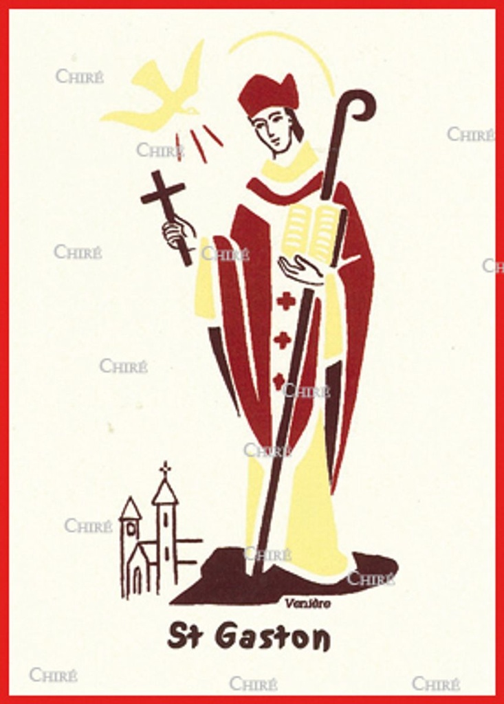 Carte double - Gaston Saint  (Prénoms correspondants : Gastoun - Vaast - Waast)