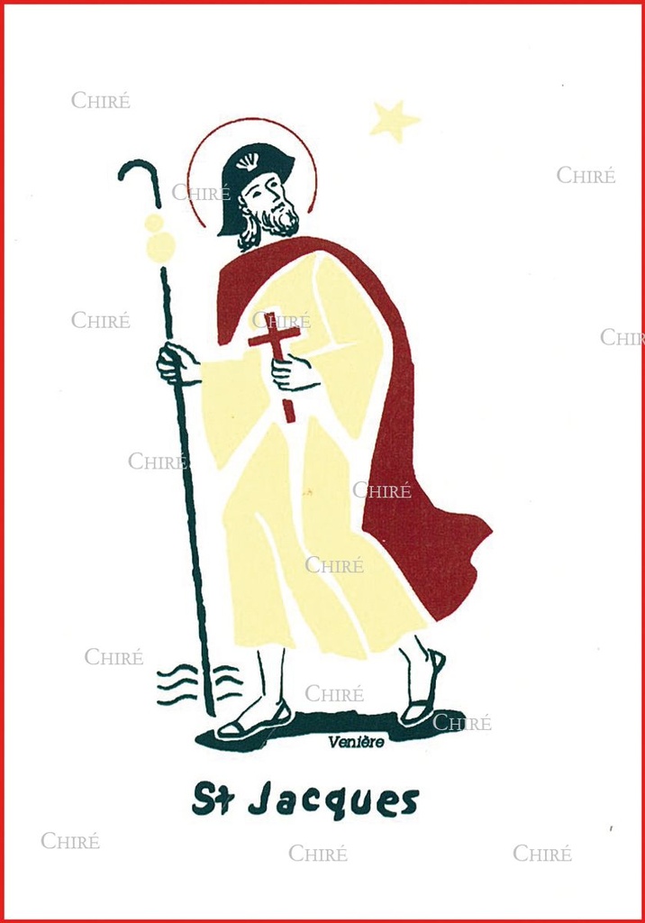 Carte double - Jacques Saint (Prénoms correspondants : Jacky - Jakes - James - Jim - Giacomo - Diego)