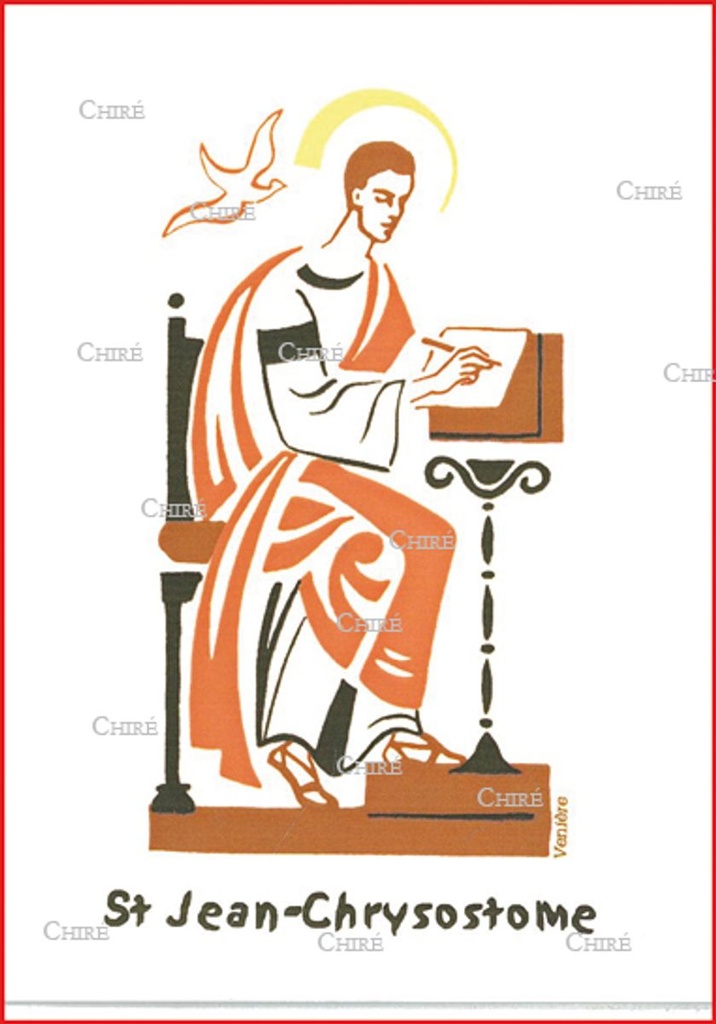 Carte double - Jean-Chrysostome Saint