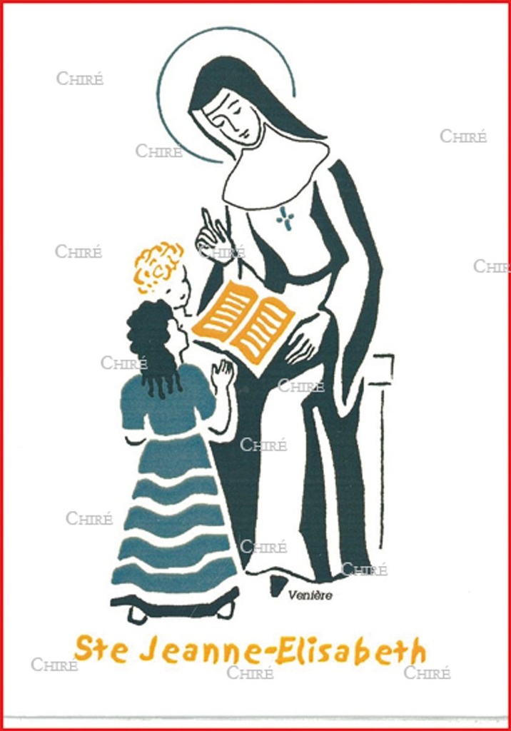 Carte double - Jeanne-Elisabeth Sainte