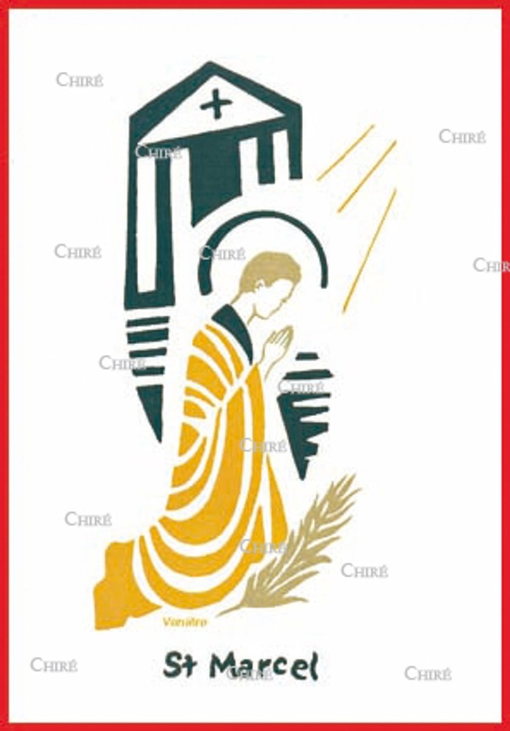 Carte double - Marcel Saint (Prénoms correspondants : Celian - Célyan - Marcello)