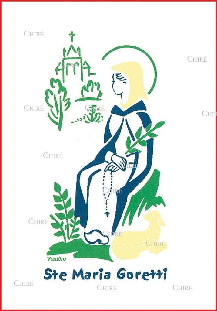 Carte double - Maria Goretti Sainte