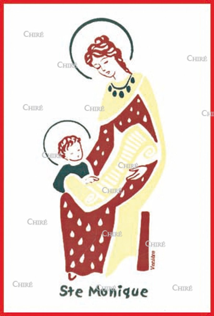 Carte double - Monique Sainte (Prénoms correspondants : Monica - Monika)