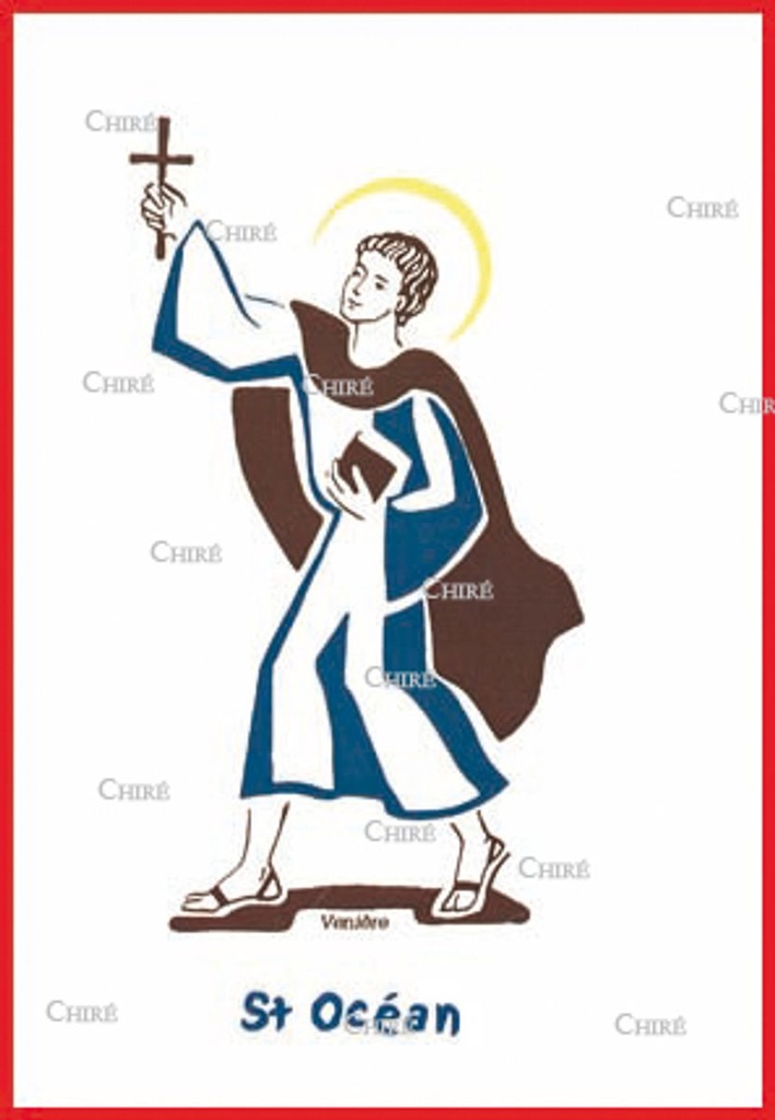 Carte double - Océan Saint (Prénom correspondant : Océane)