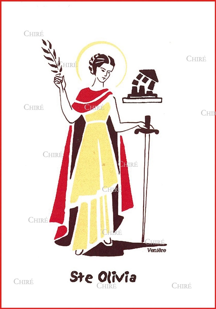 Carte double - Olivia Sainte (Prénoms correspondants : Olivia - Olive - Olivette - Oliviane - Oulivo - Olaia)