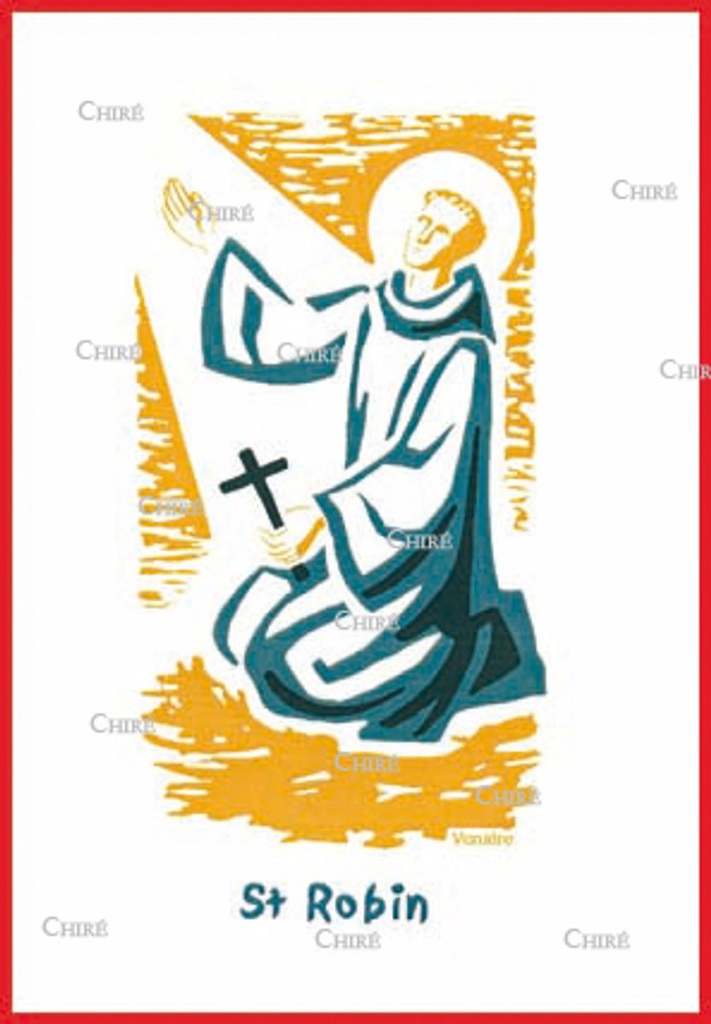 Carte double - Robin Saint (Prénoms correspondants : - Roubert - Roparz)