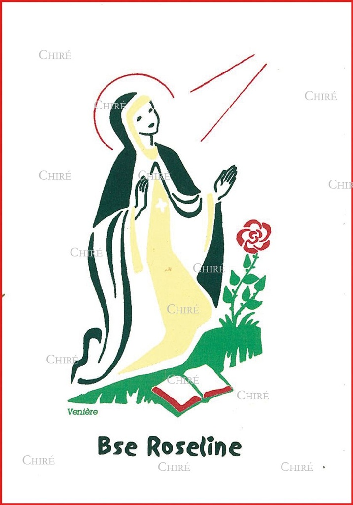 Carte double - Roseline Bse (Prénom correspondant : Rosseline - Rossoline)