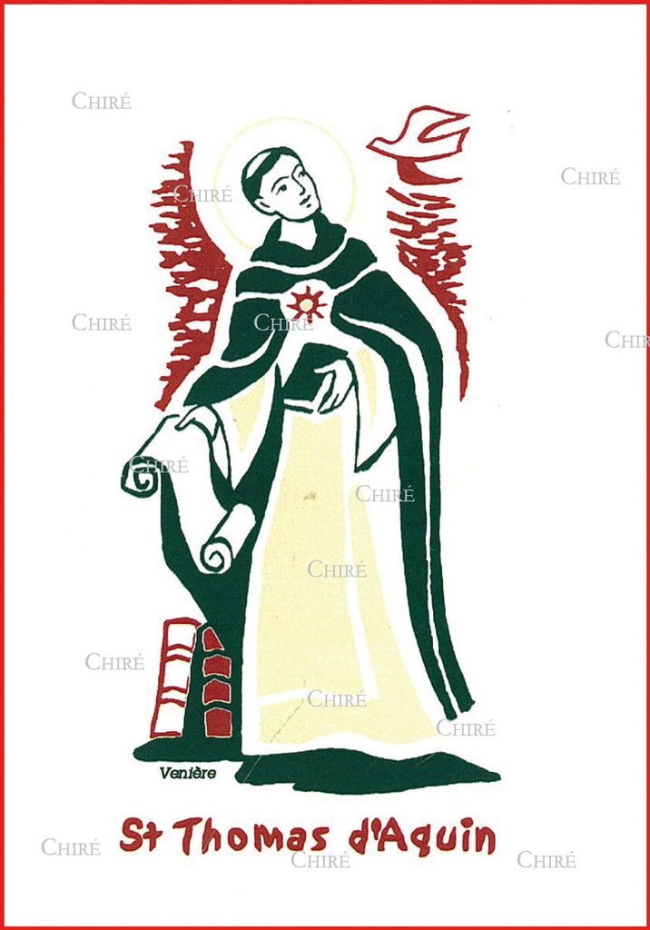Carte double - Thomas d´Aquin Saint