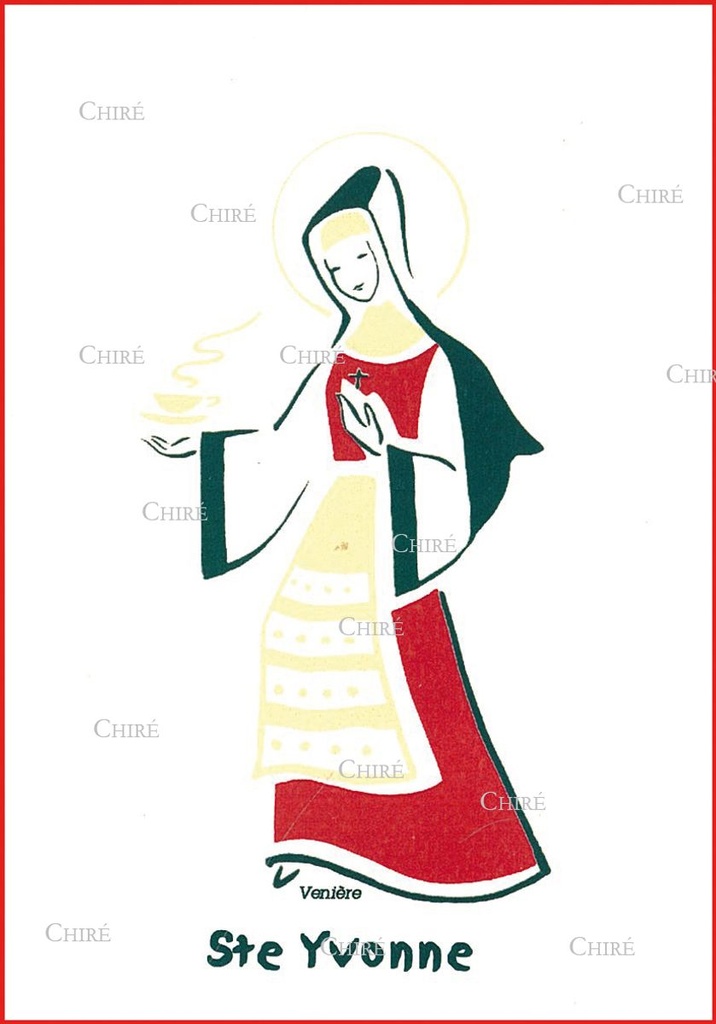 Carte double - Yvonne Sainte