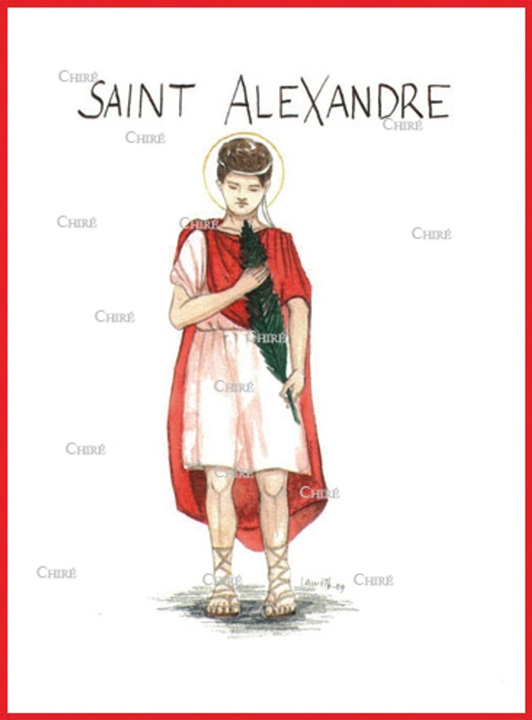 Alexandre - Saint - Aquarelle