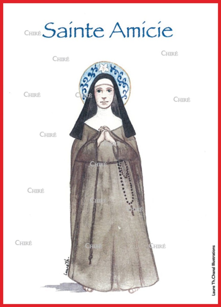 Amicie - Sainte - Aquarelle