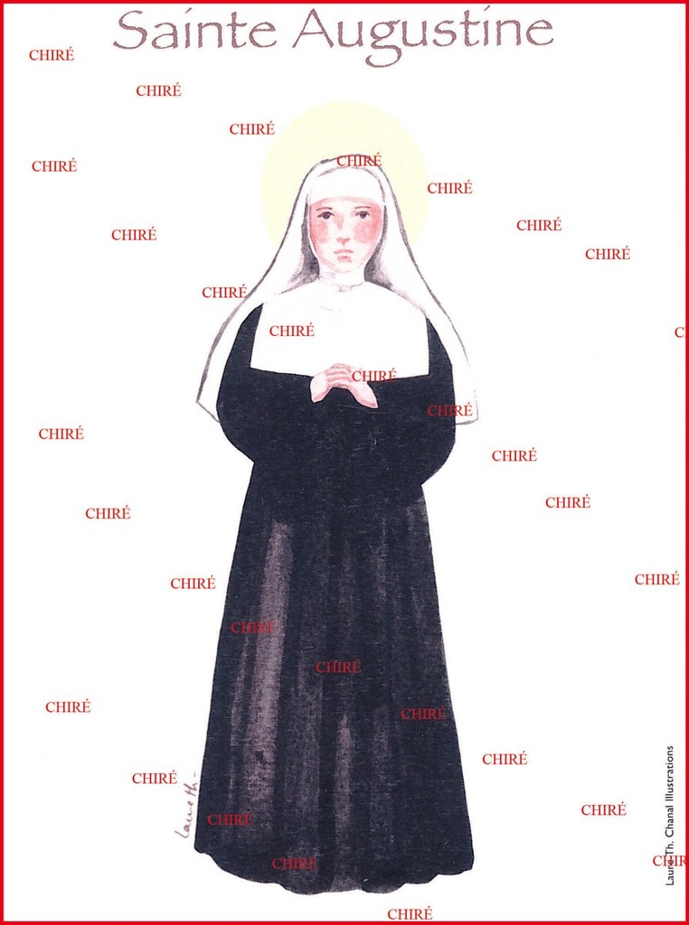 Augustine - Sainte - Aquarelle