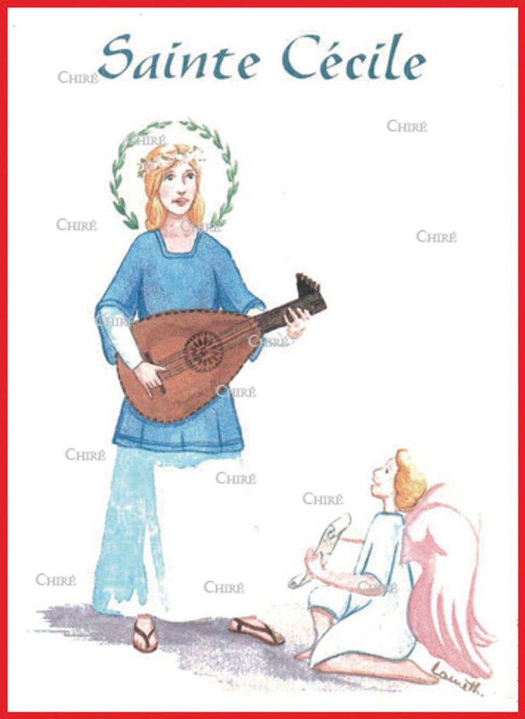 Cécile - Sainte - Aquarelle