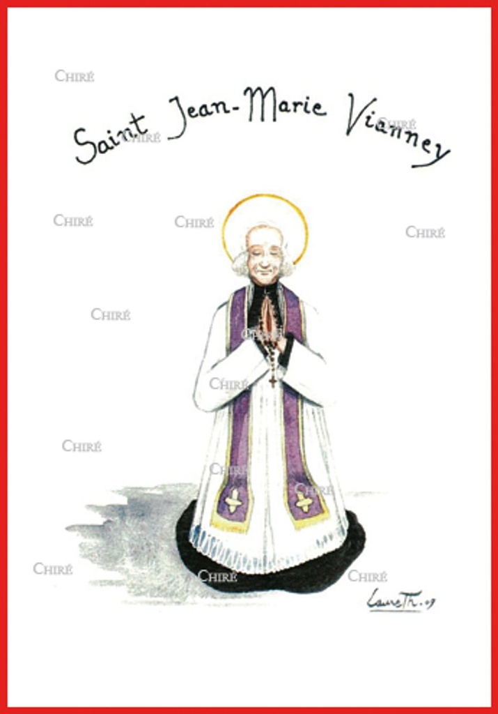 Jean-Marie Vianney - Saint Curé d´Ars - Aquarelle