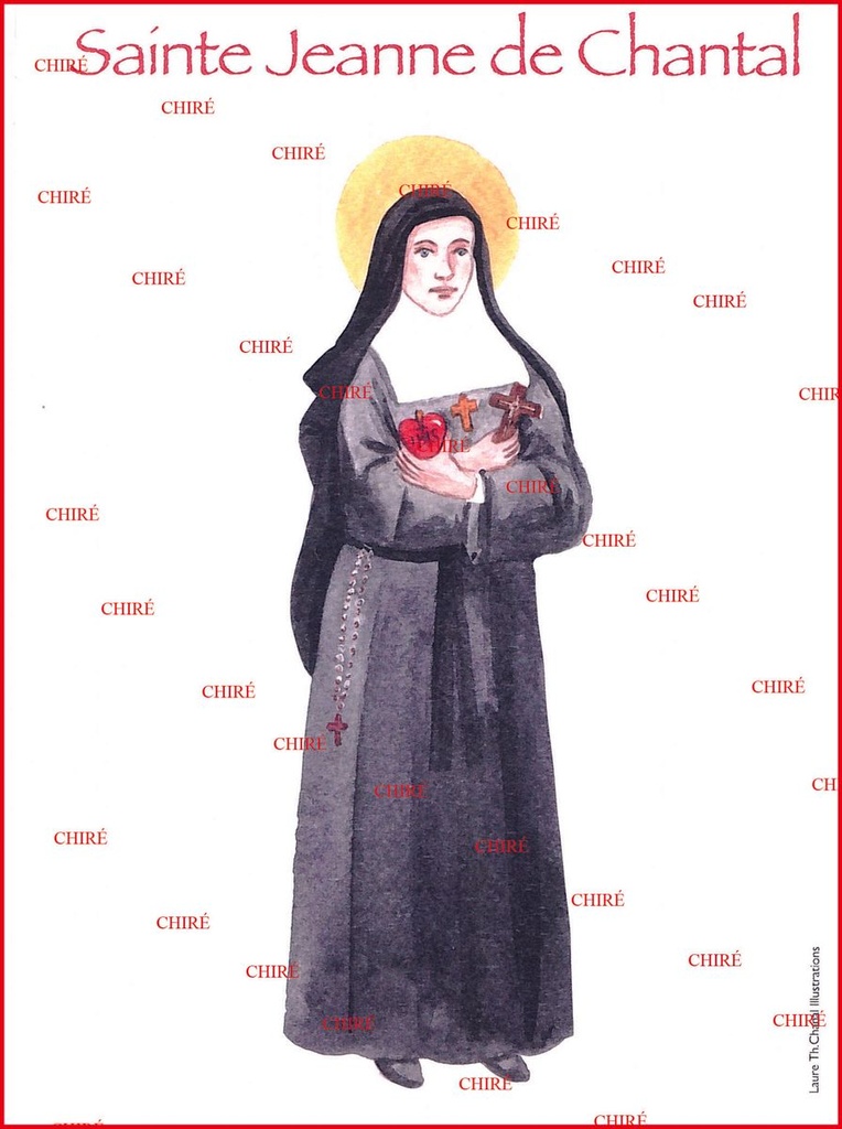 Jeanne de Chantal - Sainte - Aquarelle