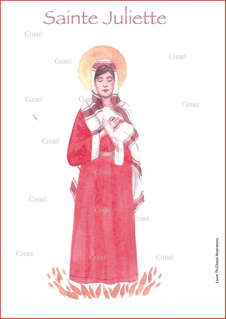 Juliette - Sainte - Aquarelle