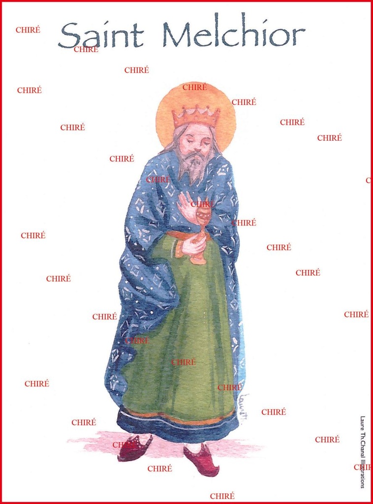 Melchior - Saint - Aquarelle