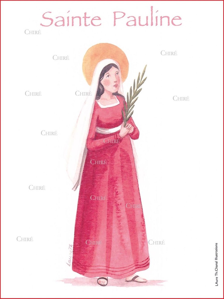 Pauline - Sainte - Aquarelle