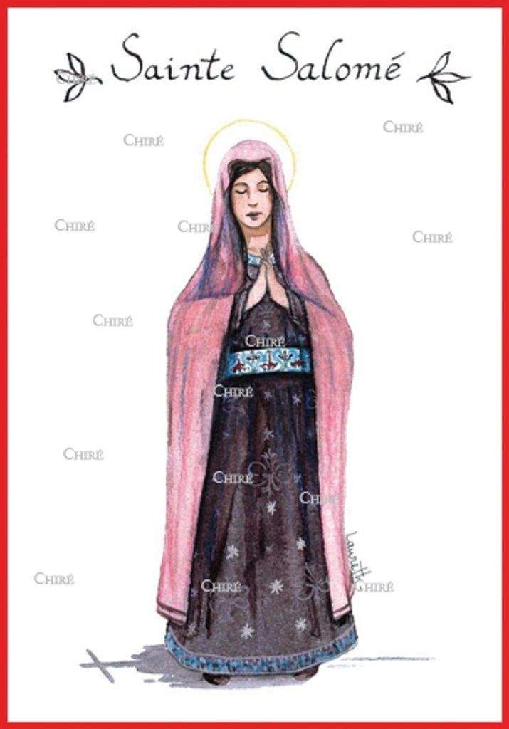 Salomé - Sainte - Aquarelle