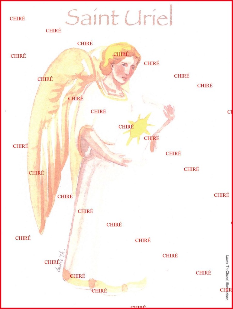 Uriel - Saint archange - Aquarelle