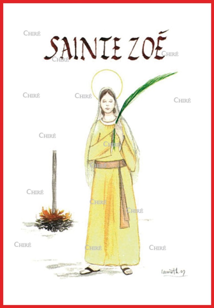 Zoé - Sainte - Aquarelle