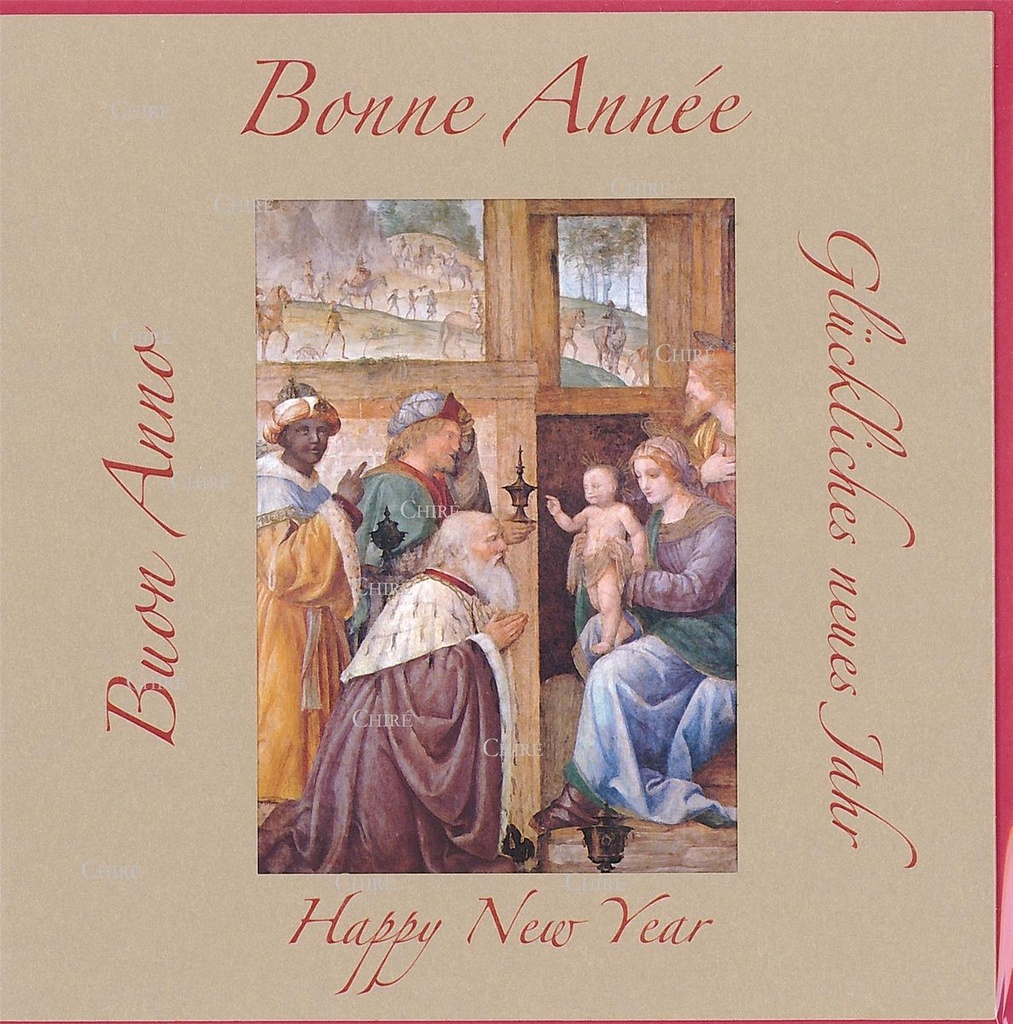 L´Adoration des Mages - Bernadino Luini - Bonne Année - DA-620