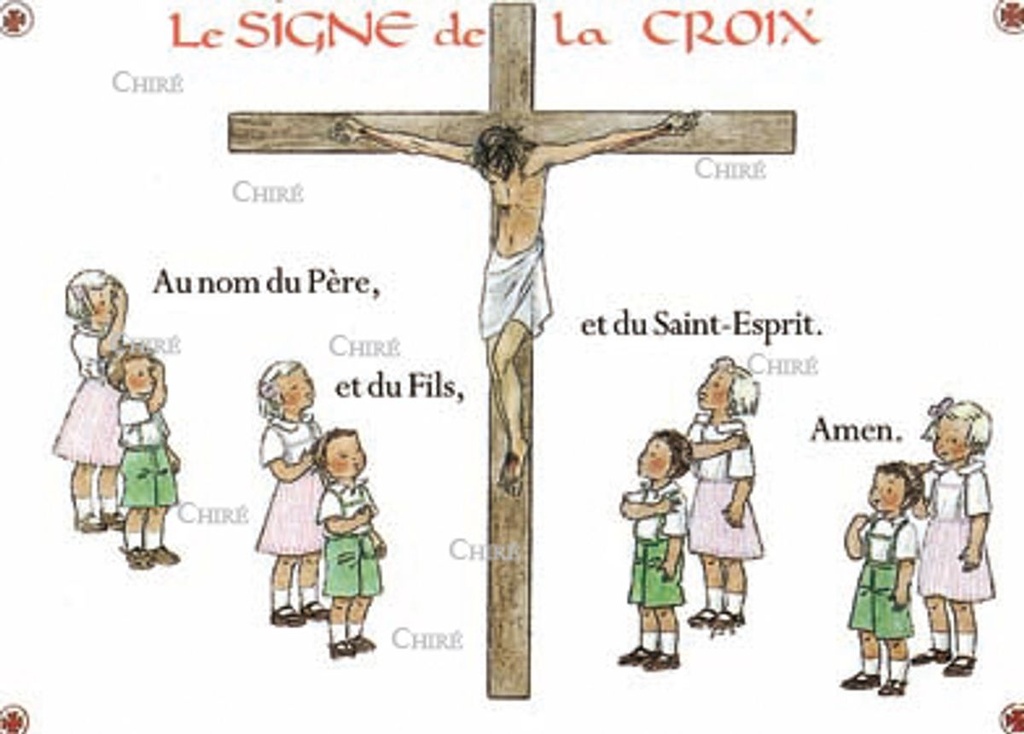 Carte - Le signe de la Croix