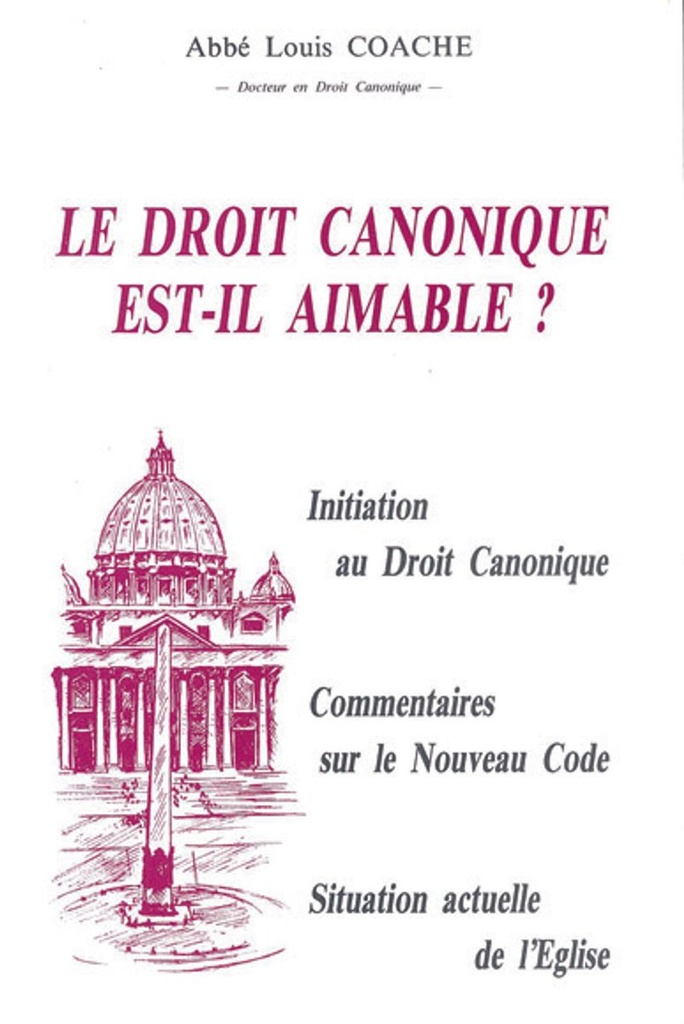 Le droit canonique est-il aimable ?