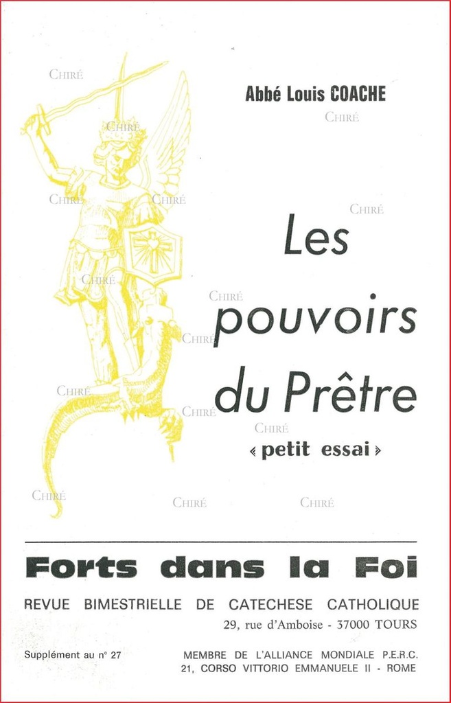Les pouvoirs du Prêtre "Petit essai"