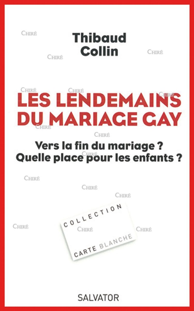 Les lendemains du mariage gay - Vers la fin du mariage ? Quelle place pour les enfants ?